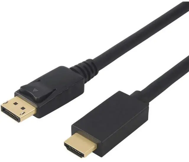 Alt view image 4 of 5 - 3Ft DisplayPort to HDMI Cable, DP to HDMI Ultra HD 4K Video Display Converter Cord for Laptop PC Monitor HDTV Projector
