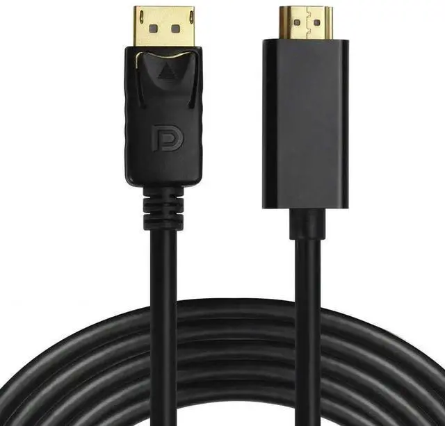 Alt view image 3 of 5 - 3Ft DisplayPort to HDMI Cable, DP to HDMI Ultra HD 4K Video Display Converter Cord for Laptop PC Monitor HDTV Projector