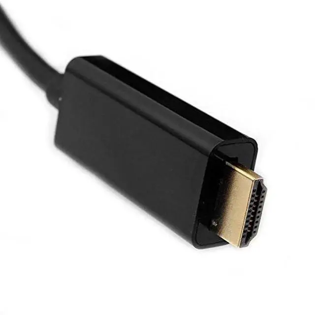 Alt view image 4 of 5 - 6FT DisplayPort to HDMI Cable, DP Male to Male High Speed Display Port Cord Adapter Converter for PC Laptop Monitor HDTV Projector
