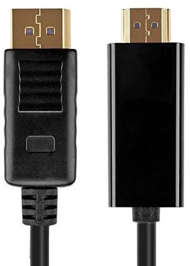 Alt view image 5 of 5 - 6FT DisplayPort to HDMI Cable, DP Male to Male High Speed Display Port Cord Adapter Converter for PC Laptop Monitor HDTV Projector