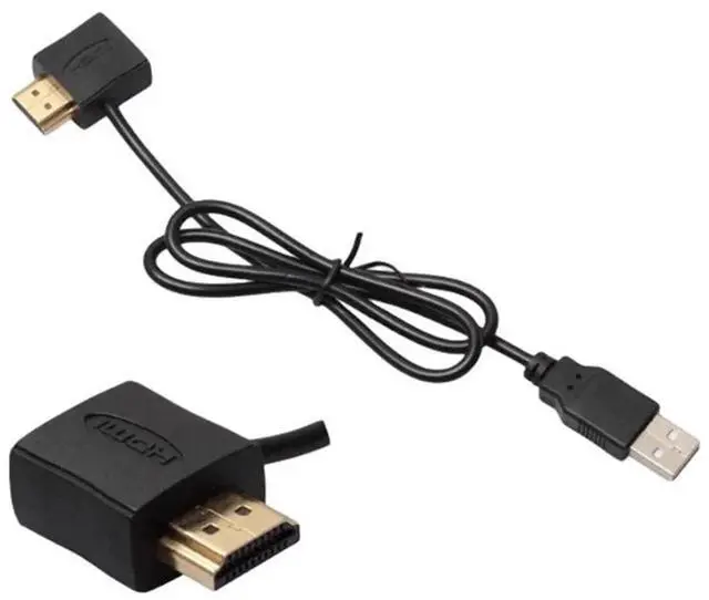 Alt view image 3 of 6 - 50CM Car USB to HDMI Fast Charging Cable, USB Male to HDMI Male & Female Conversion Power Cord, Only for Car Charging