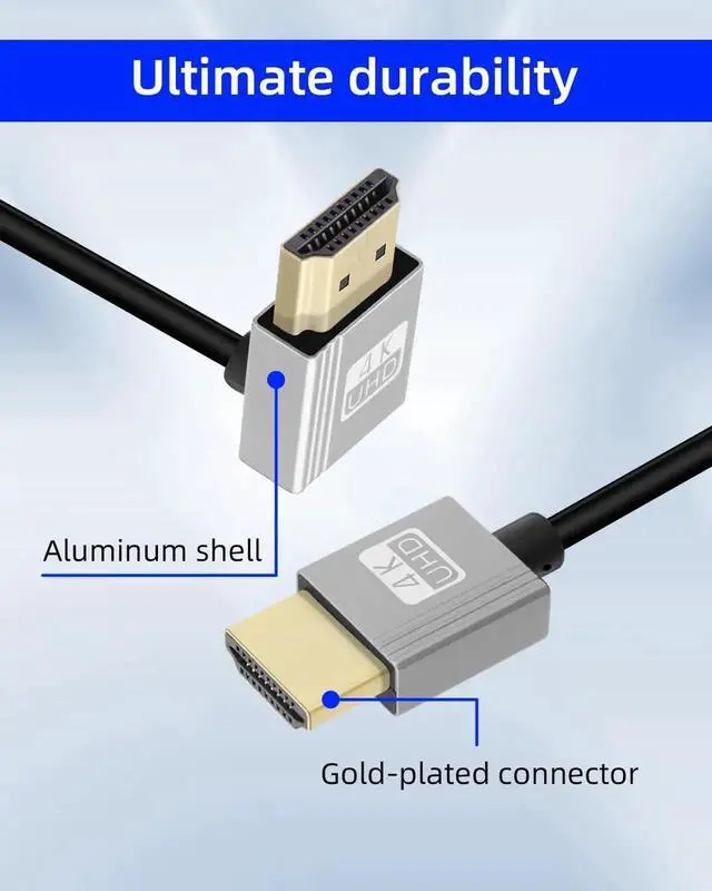 Alt view image 3 of 7 - 2.2FT 270 Degree Down Angle HDMI Coiled Cable, HDMI 2.0 Spring Spiral Cord 18Gbps 4K@120Hz for Camera TV Capture Cards Tablet