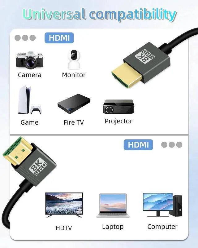 Alt view image 2 of 7 - 2.2FT 90 Degree Right Angle HDMI Coiled Cable, HDMI 2.1 Spring Spiral Cord 48Gbps 8K@60Hz for Camera TV Capture Cards Tablet