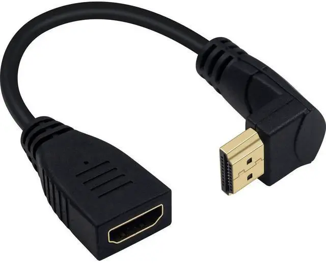 Main image of 8K HDMI Extension Cable, 0.5FT 90 Degree Down Angle HDMI 2.1 Male to Female Cable, 48Gbps Support 8K@60Hz 3D HDR, Compatible with TV Xbox PS4 PS5