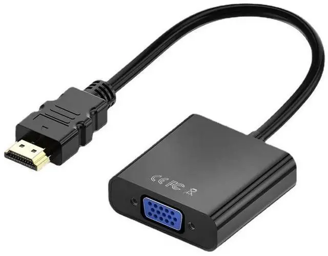 Main image of 20CM HDMI to VGA Conversion Cable with EP94Z1E Chip, High Definition HDMI to VGA Adapter Cord Black Compatible with Laptop Display Projector DVD