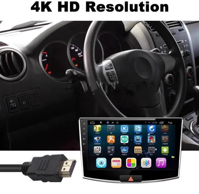 Alt view image 2 of 7 - 5ft/1.5m HDMI 1.4 Type E to Standard HDMI Male to Male Cable, Automotive Grade HDMI Type E Connector Video Audio Cord for Automotive Connection System