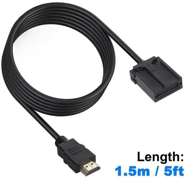 Alt view image 6 of 7 - 5ft/1.5m HDMI 1.4 Type E to Standard HDMI Male to Male Cable, Automotive Grade HDMI Type E Connector Video Audio Cord for Automotive Connection System