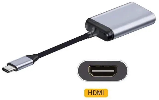 Alt view image 5 of 7 - USB-C to HDMI Cable Adapter, 4K@60Hz 1080P HDTV Converter Cord for Phone Tablet Laptop