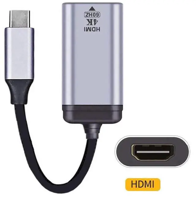 Alt view image 7 of 7 - USB-C to HDMI Cable Adapter, 4K@60Hz 1080P HDTV Converter Cord for Phone Tablet Laptop