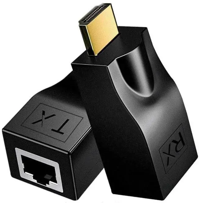 Main image of 4K HDMI to RJ45 Extender, HDMI Extender Over Cat6/Cat7/Cat8 Ethernet Cable, 1080P HDMI Repeater Network Converter Up to 98FT/30M for HDTV STB DVD PS4
