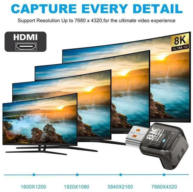 Alt view image 6 of 7 - 90 Degree Up Angled HDMI Male to Female Adapter, HDMI 2.1 UHD 8K@60Hz HDTV Extender, Transparent Design with Smart LED Light, Compatible with Monitor TV Projector