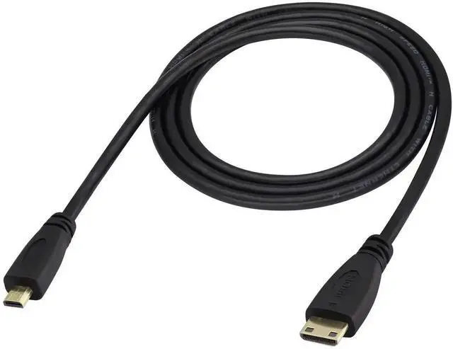 Main image of 1M Micro HDMI Male to Mini HDMI Male Cable, High Speed 4K Micro HDMI (C/D) Converter Cord Compatible with Digital Cameras, Tablets and Monitors
