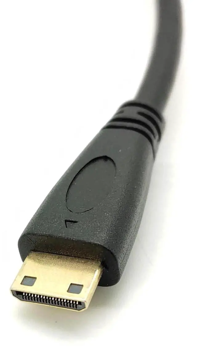 Alt view image 5 of 7 - 30CM Panel Mount HDMI to Mini HDMI Extension Cable, Gold-Plated Female to Mini Male HDMI Cord with Fixed Screw Hole, Fully Shielded for Handheld Digital Camera