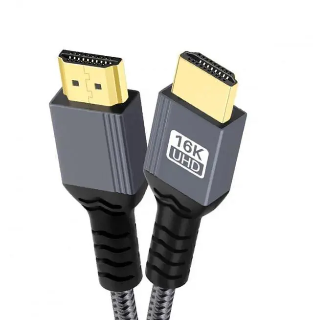 Main image of 200cm HDMI 2.2 Cable, 16K 8K UHD Type-A Male to Male High Speed HDTV Cable Nylon Braided for HDTV Desktop Laptop Monitor