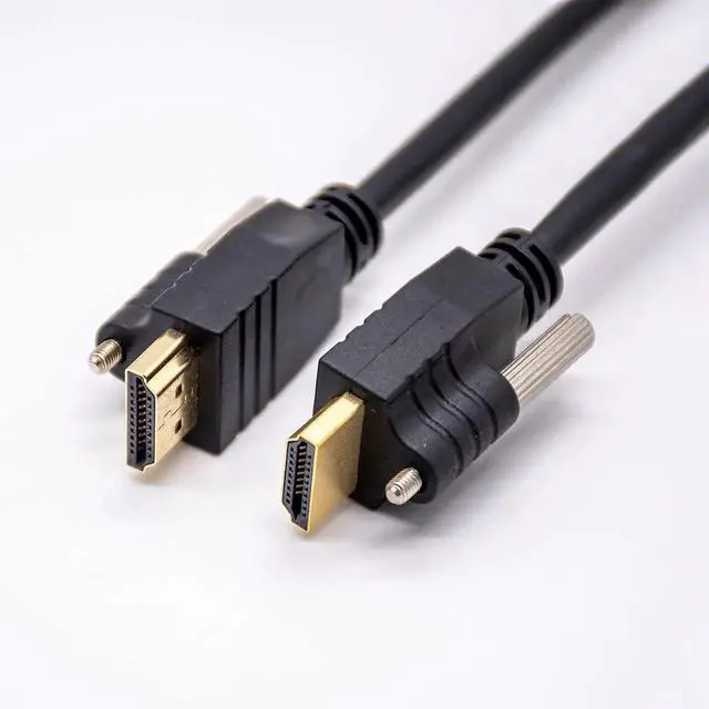 Main image of 1Meter HDMI Male to Male Straight Conversion Cable with Fixed Mounting Screws