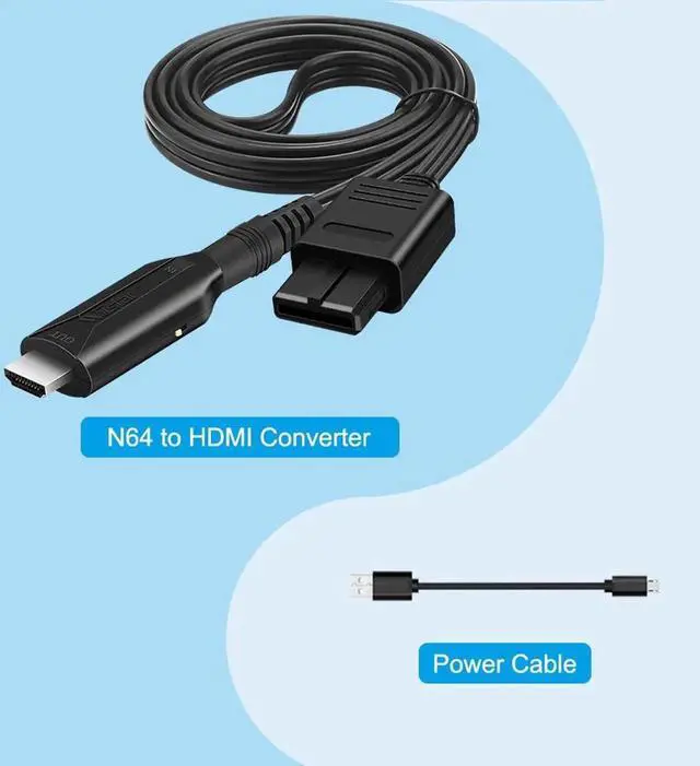 Alt view image 5 of 7 - N64 to HDMI Converter Adapter, 1080P/720P HD Audio Video Output HDMI Link Cable, Plug and Play Compatible with N64 Game Console