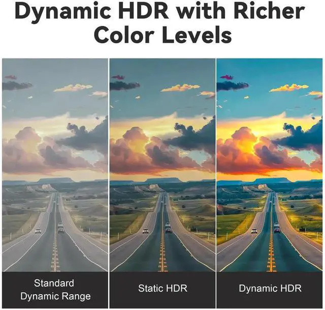 Alt view image 5 of 7 - 8K Fiber Optic HDMI 2.1 Cable 3.3ft, Active Slim High Speed Fiber HDMI Cord, 48Gbps 8K@60Hz 4K@120Hz Dynamic HDR eARC HDCP 2.2&2.3 3D Compatible with HDTV Monitor Laptop Xbox PS4 PS5