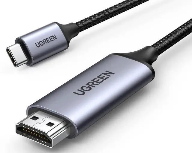 Main image of UGREEN USB C to HDMI Cable 6.6FT, 4K@60Hz Thunderbolt 4/3 to HDMI Adapter Cable, Type C to HDMI Cord Compatible with iPhone 17 Pro Max, MacBook Pro/Air, iPad Pro, Dell XPS, Galaxy S25, Steam Deck