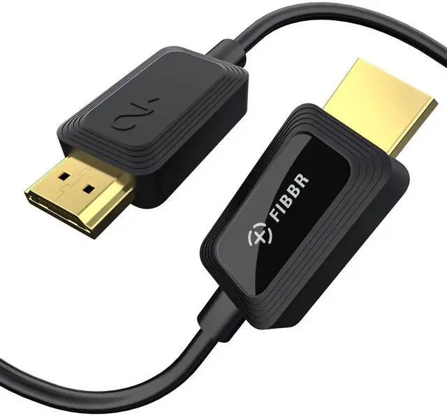 Main image of FIBBR 6ft 8K HDMI Fiber Optic AOC Cable, 48Gbps HDMI 2.1 Cord, 8K@60Hz 4K@120Hz 144Hz with HDR eARC Dolby Atmos HDCP 2.2&2.3, Compatible with PS5, Xbox Series X, PC, Smart TV