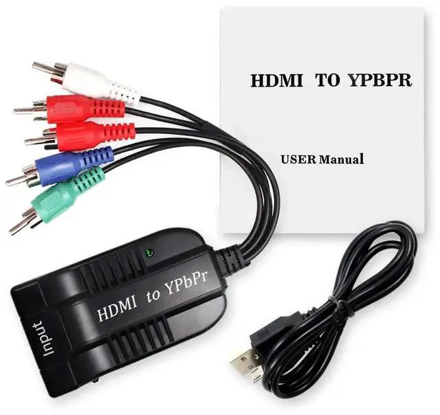Alt view image 5 of 7 - HDMI to Component YPbPr RGB 5RCA Scaler Converter, 1080P HDMI Input to Component Output Adapter with Scaler Function, Compatible with PC PS3 PS4 DVD PSP Xbox 360 PS2 Nintendo NGC