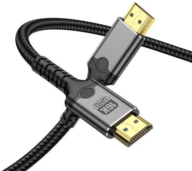 Main image of 10FT 16K HDMI 2.2 Cable, 80Gbps Certified Ultra High Speed Cord, 16K@60Hz 8K@120Hz 4K@480Hz HDR HDCP DSC 1.2a, FreeSync G-Sync Compatible with RTX 4090 7900XTX Gaming Monitor