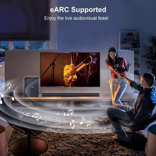 Alt view image 6 of 6 - FIBBR 66ft 8K Fiber Optic HDMI 2.1 Cable, 48Gbps High Speed Directional HDMI Cord, 8K@60Hz 4K@120Hz Dynamic HDR eARC HDCP 2.3, Compatible with LG Samsung Sony TV PS5 Blu-ray Player