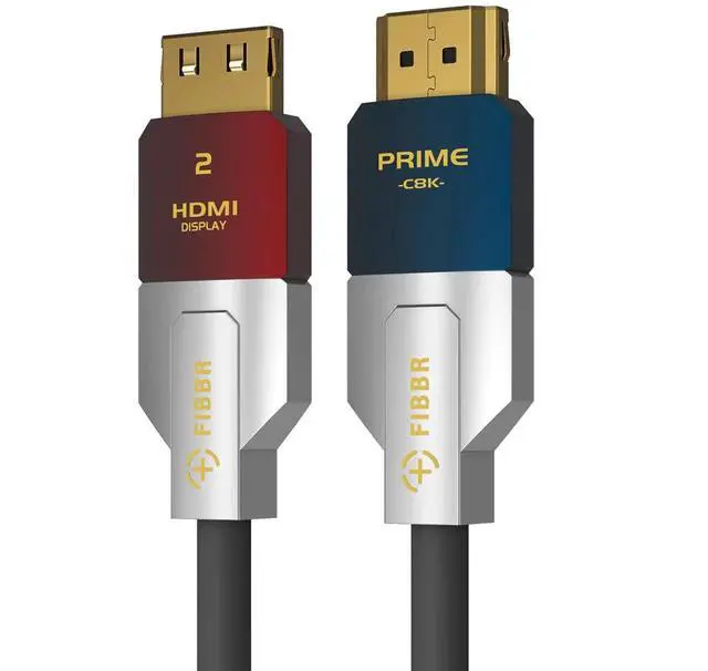 Main image of FIBBR 8K HDMI Fiber Optic Cable 16FT/5M, CL3 Rated In-Wall HDMI 2.1 Cable, 48Gbps High Speed, 8K@60Hz 4K@120Hz/144Hz HDR10 eARC Dolby HDCP 2.2&2.3, Compatible with PS5 Xbox Series X RTX 3080 HDTV