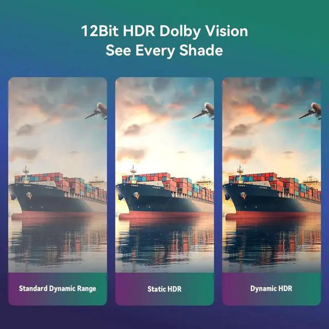 Alt view image 5 of 7 - 50FT Fiber Optic HDMI 2.1 Cable, 48Gbps Ultra High Speed 8K@60Hz 4K@120Hz with VRR ALLM eARC HDR, Interference-Free Long HDMI Cord for Projector Home Theater PS5 Xbox Gaming