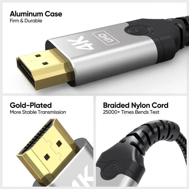 Alt view image 3 of 7 - USB C to HDMI Cable 3ft 10-Pack, 4K@30Hz 1080P@120Hz One-Directional Type C Thunderbolt 3/4/5 to HDMI Cord, Compatible with Phone iPad PC Laptop to Monitor TV Projector