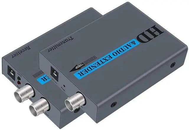 Main image of 1 Pair HDMI Over Coax Extender Kit, HD Coaxial Transmission Extender with HDMI Coaxial Loop Out, Support Signal Up to 500m for Security Cameras