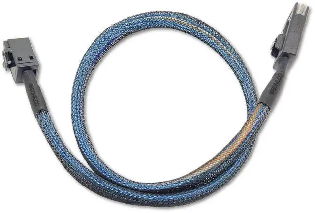Alt view image 2 of 5 - High-Performance Mini SAS HD SFF-8643 to SFF-8087 Data Cable, 0.5M / 1.6FT Internal Transfer Cord for Server RAID Storage