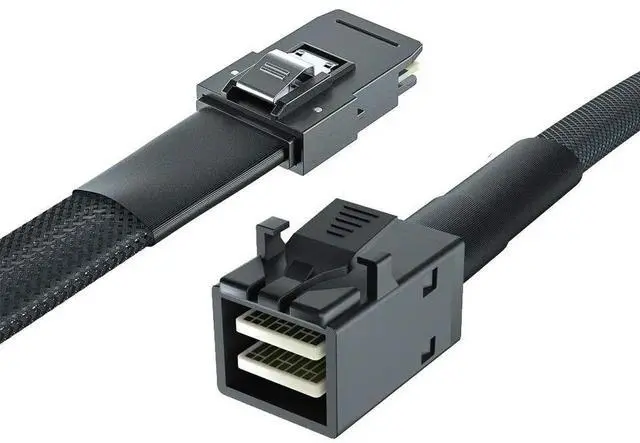 Alt view image 5 of 5 - 12G Internal Mini SAS HD SFF-8643 to SFF-8087 Cable, 0.5M 36Pin 100 Ohm Flexible Cord with Sideband for RAID PCIE Controller