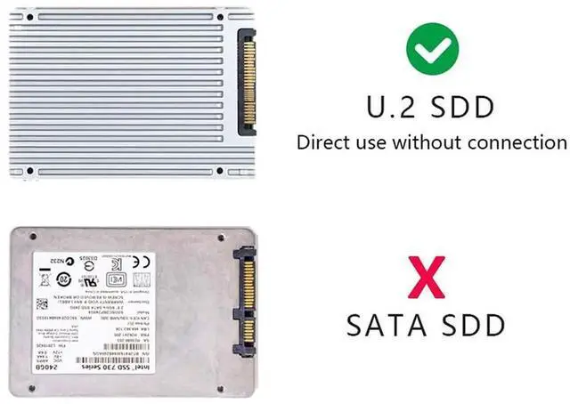 Alt view image 4 of 7 - PCI-E 3.0 x4 to U.2 SFF-8639 Host Adapter Kit, PCIe x4 Lane NVMe SSD Converter for Intel Motherboard and 750 Series NVMe PCIe SSD