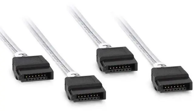 Alt view image 5 of 7 - 0.5m MiniSAS HD SFF-8643 Breakout Cable to 4X SATA, Compatible with Server JBOD Storage Tray and SAS RAID Controller