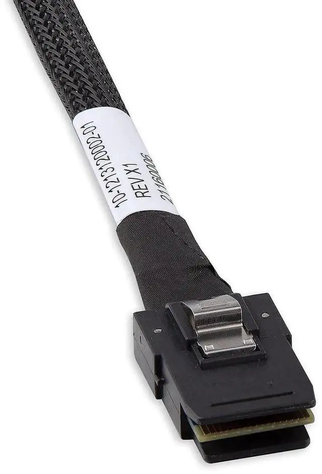 Alt view image 5 of 7 - 0.5m MiniSAS SFF-8087 Fan-Out Breakout Cable to 4x Right Angle SATA, 6Gbps High Speed for RAID Controller Server Storage Enclosure