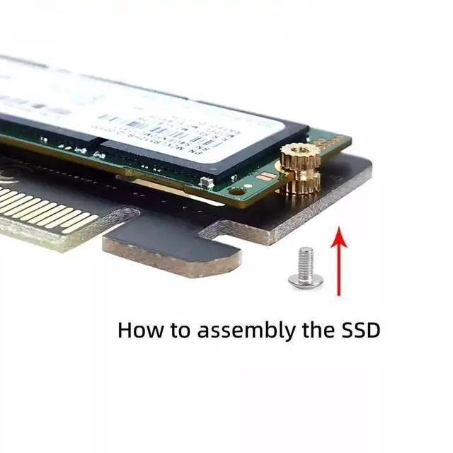 Alt view image 3 of 5 - M.2 2280 M-Key NVMe AHCI SSD to PCI-E 3.0 / 4.0 X1 Adapter Card, Low Profile Bracket for Desktop Motherboard