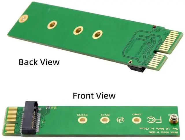 Alt view image 2 of 6 - M.2 2280 M-Key NVMe AHCI SSD to PCI-E 3.0/4.0 X1 Vertical Adapter Card, Vertical Mount Design for Desktop Motherboard
