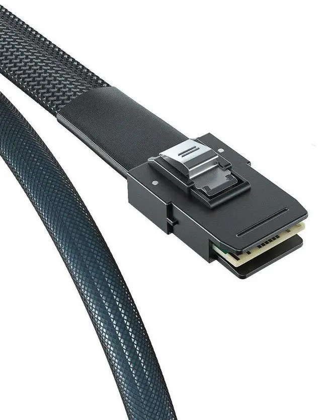 Alt view image 3 of 6 - 2 Pack 12G Internal Mini SAS HD SFF-8643 to SFF-8087 36Pin Cable, 0.5m/1.6ft with Sideband, 100 Ohm Flexible Cable for RAID PCIE Controller