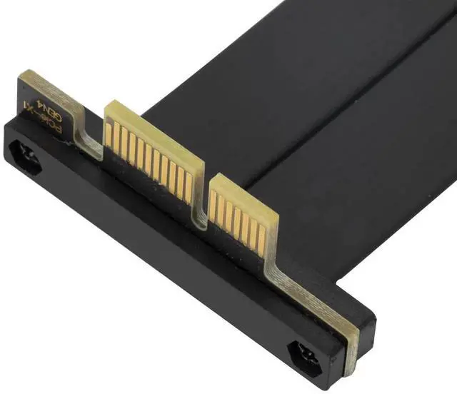 Alt view image 2 of 6 - PCIe 4.0 X1 Riser Cable, PCI-Express 1X Male to Female Extension Cable, 10cm/3.94inch PCI-e Extender Adapter