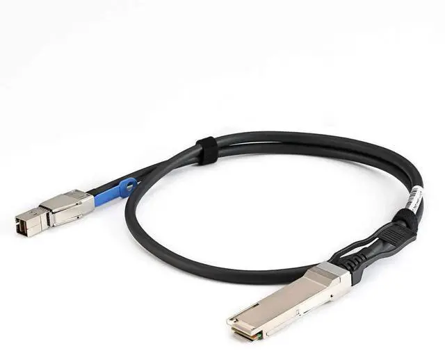 Alt view image 5 of 7 - 1M 3.3FT QSFP+ 40Gbps to Mini SAS HD SFF-8644 DAC Direct Attach Cable Compatible with Cisco Huawei H3C TP-Link ZTE RIGOAL