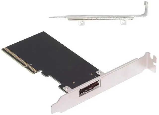 Main image of Single External Slimline 74Pin SFF-8654 8X to PCIe 4.0 VROC RAID0 Hyper Adapter Card