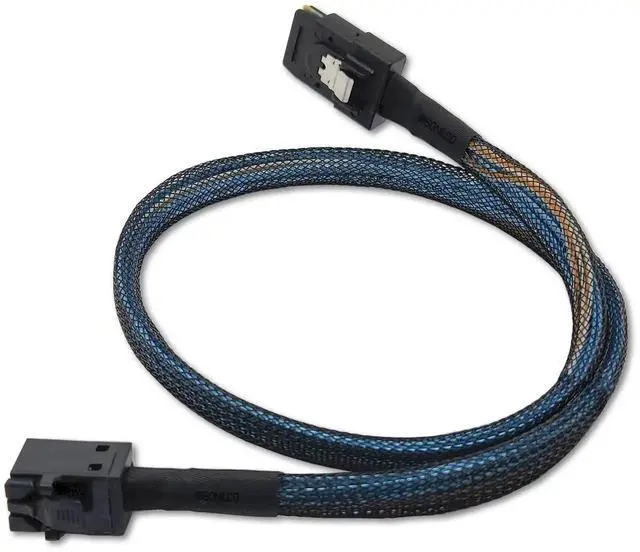 Alt view image 3 of 5 - 2 Pack Mini SAS HD Cable SFF-8643 to SFF-8087, 0.5M/1.6FT 12Gbps High Speed Internal Server Storage Data Transfer Cord