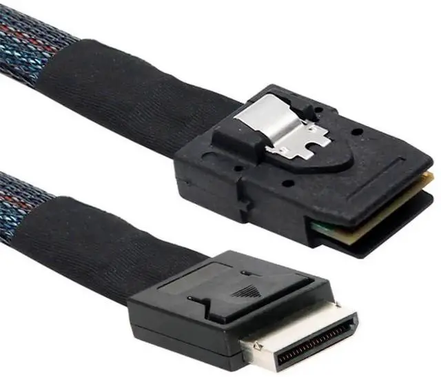 Main image of Oculink PCIe SFF-8611 4i to SFF-8087 36Pin Active Cable, 50cm PCIE Slimline SSD Data Cord