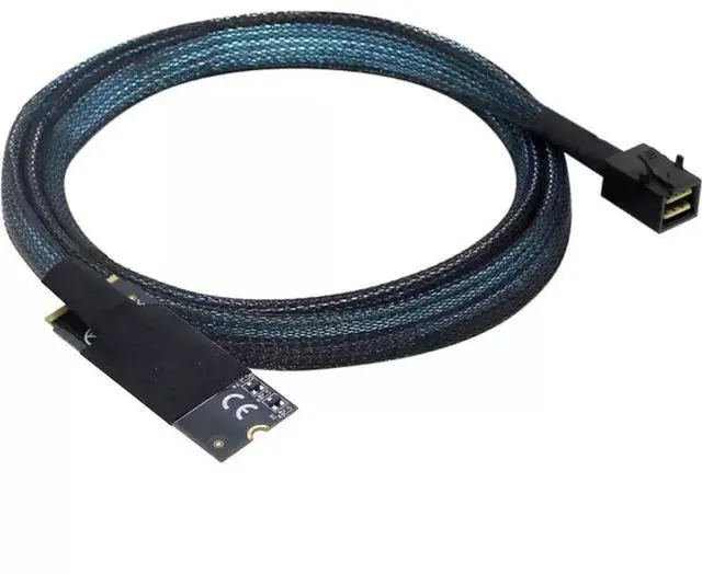 Main image of M.2 M-Key SFF-8643 to SAS SFF-8643 HD Server Conversion Cable, 100CM