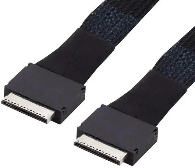Main image of 50cm OCuLink PCIe SFF-8611 8X to SFF-8611 8-Lane Active SSD Data Cable