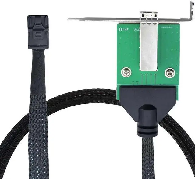 Alt view image 2 of 5 - 50CM External Mini SAS HD SFF-8644 Female to SFF-8643 Male Server Data Cable Adapter