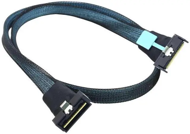 Main image of PCI-E Gen5.0 MCIO 74Pin to Slim SAS Low Profile SFF-8654 74Pin Extension Cable 100CM