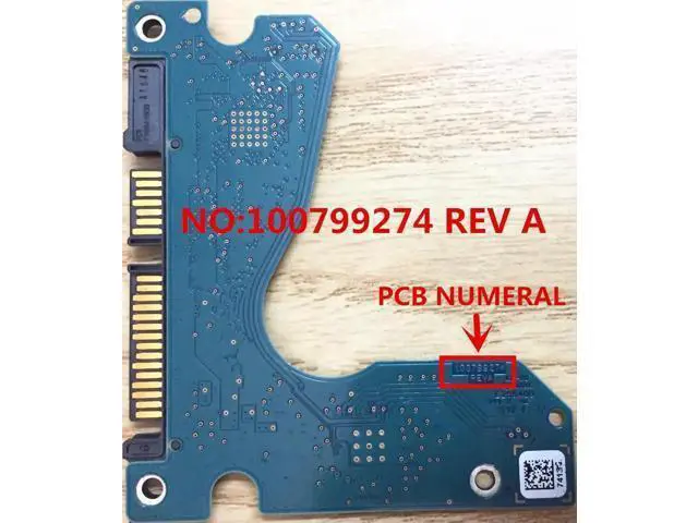 Alt view image 2 of 3 - For Seagate HDD PCB Board 100799274 REVA 7414 9276 for ST1000LM035 ST2000LM007 ST500LM030 2.5" SATA Hard Drive Logic Board Data Recovery
