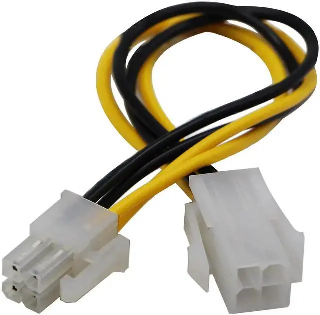 Alt view image 7 of 7 - 2 Pack 20CM 8 Inch 4 Pin Molex M/F CPU Power Extension Cable, ATX 12V 4Pin Male to Female Motherboard Power SATA Extension Cord