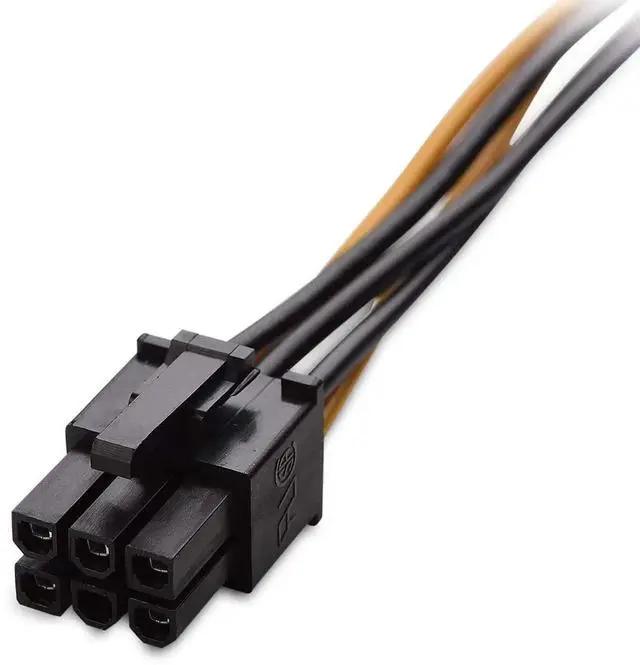 Alt view image 4 of 7 - 20CM 8 Inch 6 Pin PCIe to SATA 15 Pin Power Cable Adapter, Graphics Card to SATA Hard Drive Power Conversion Cord